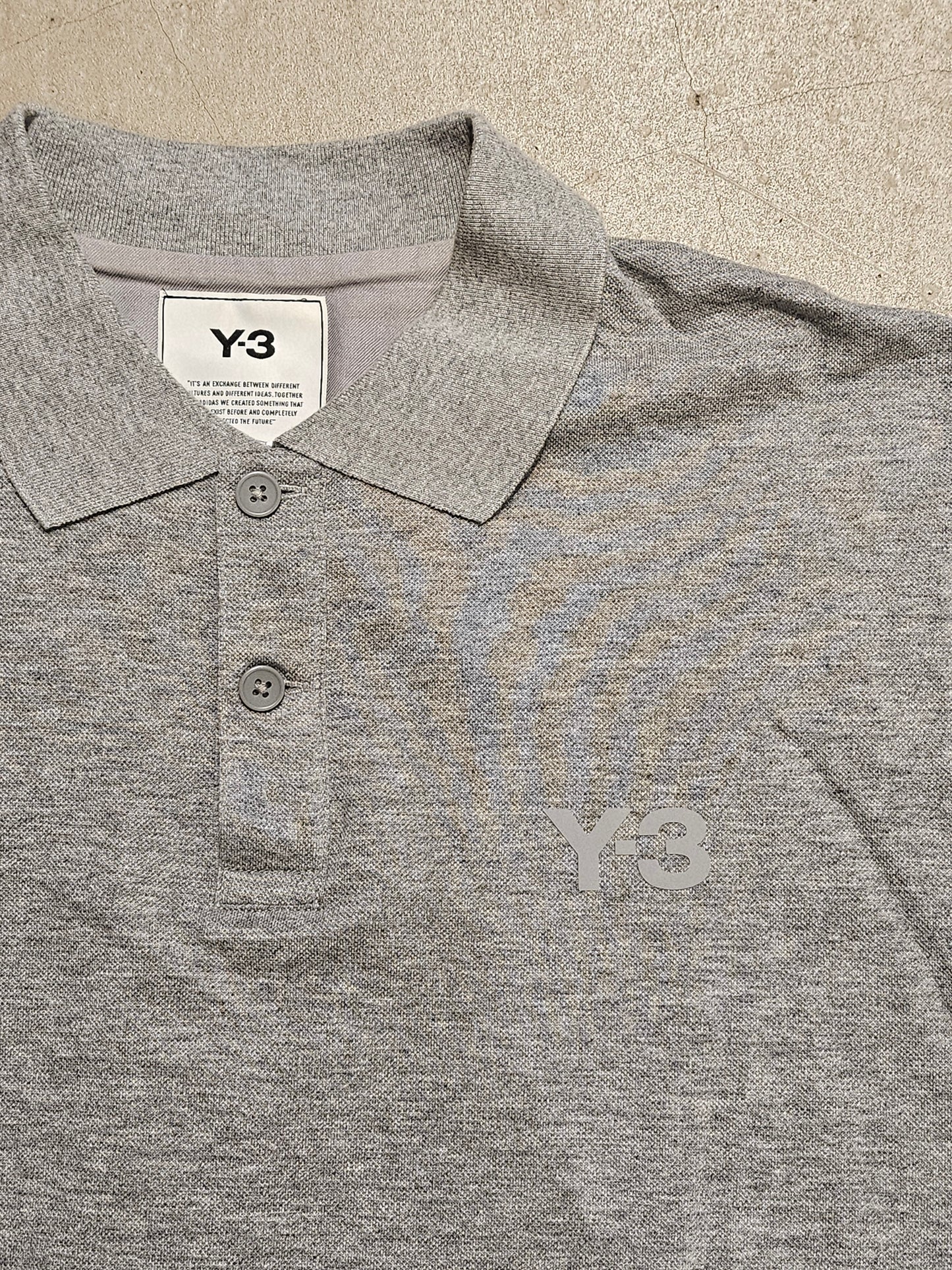 Y-3 Classic Pique Polo Grey XS