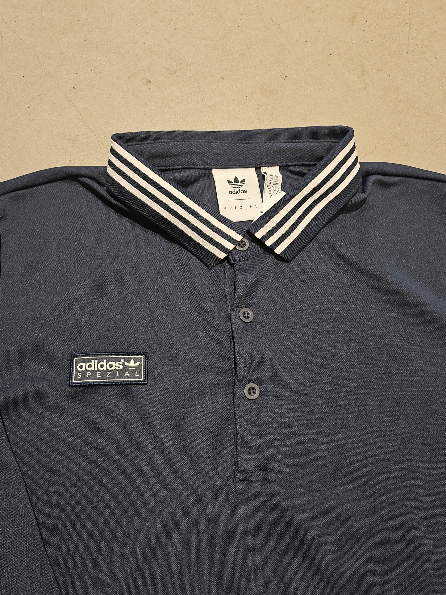 Adidas Spezial Polo Long Sleeve Navy XL