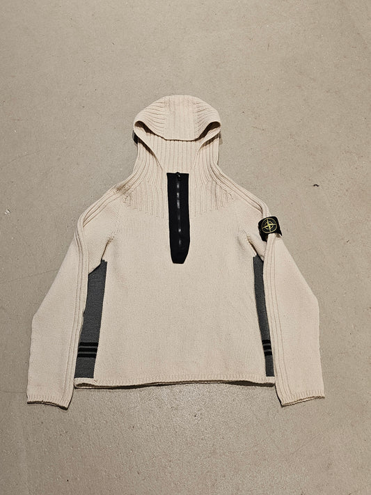 Stone Island Hooded Half Zip Knit