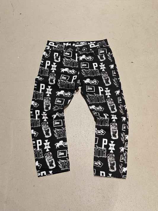 Patta Denim Print Pants Black 34/32