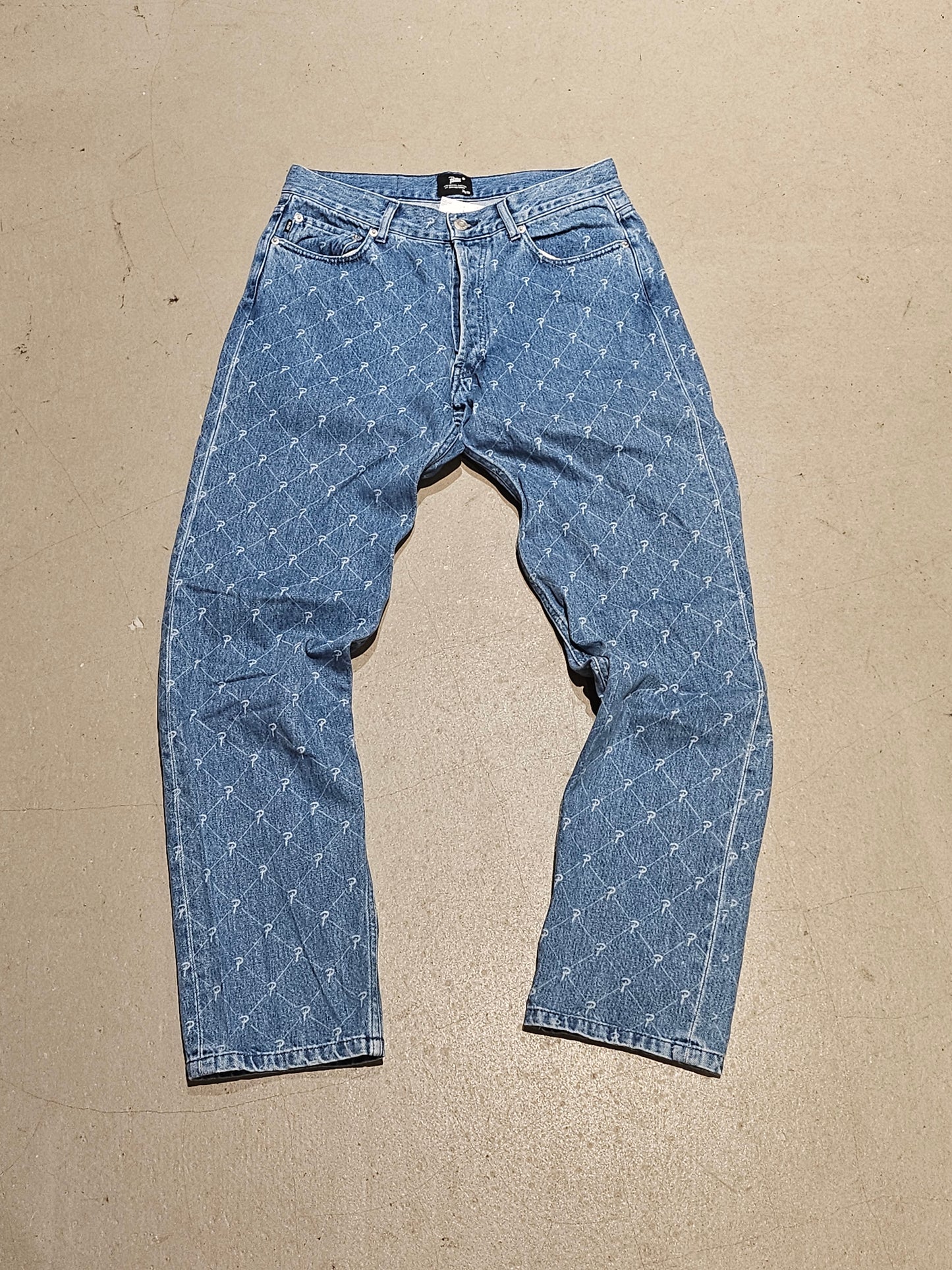 Patta Laser Printed Denim Pants Blue 30/32