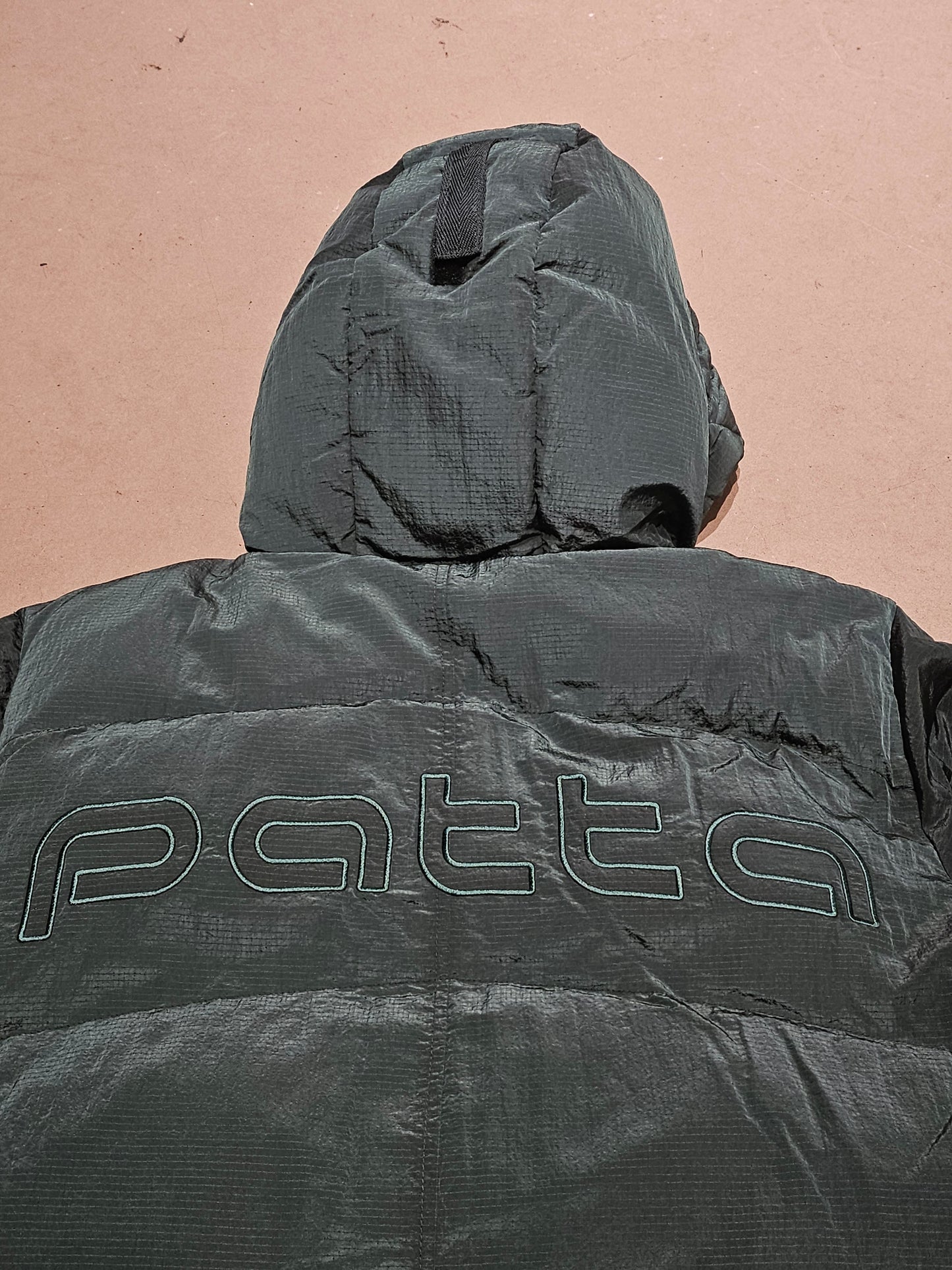 Patta Ripstop Puffer Jacket Green M