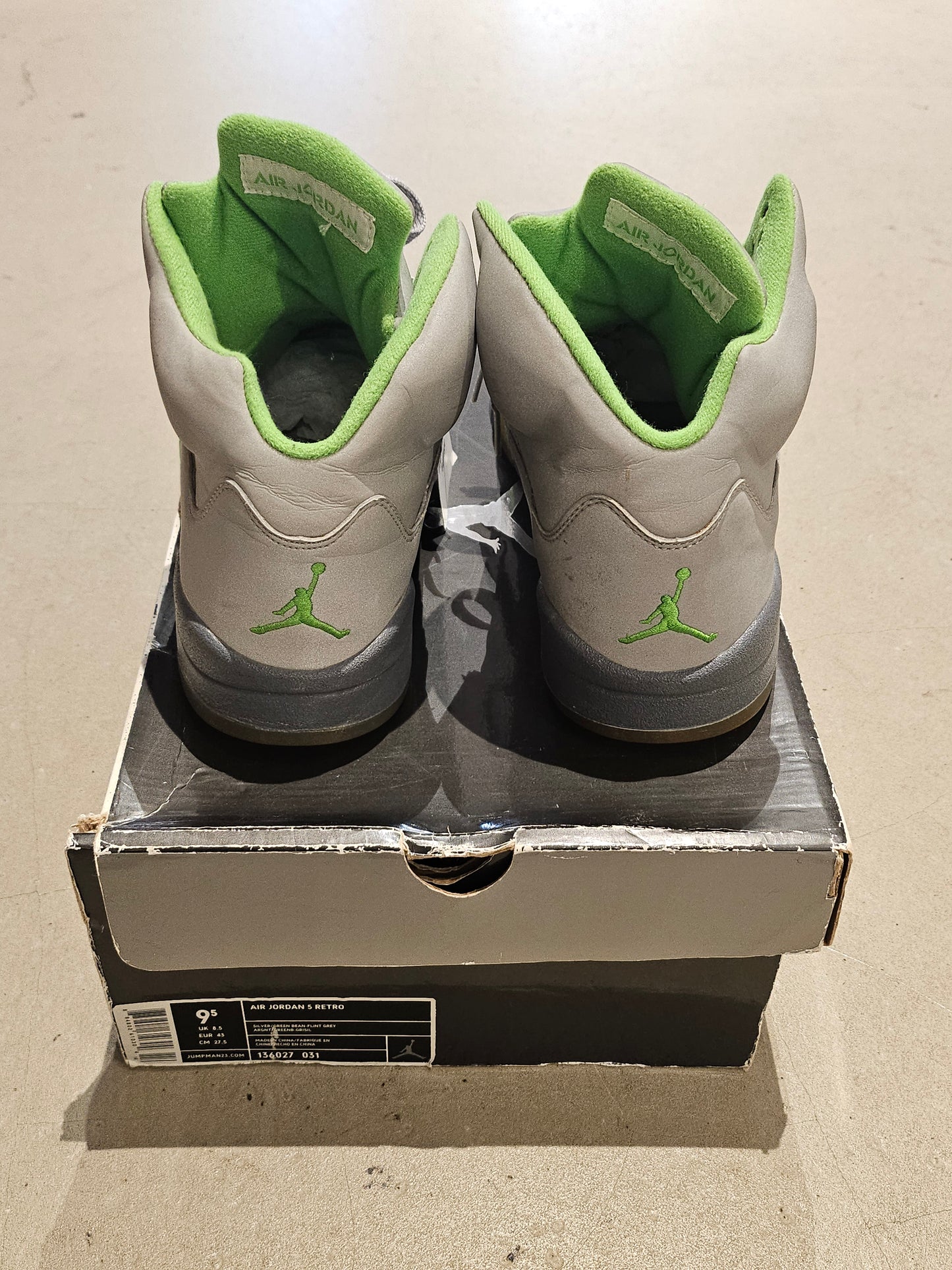 Jordan 5 Retro Green Bean EU 43