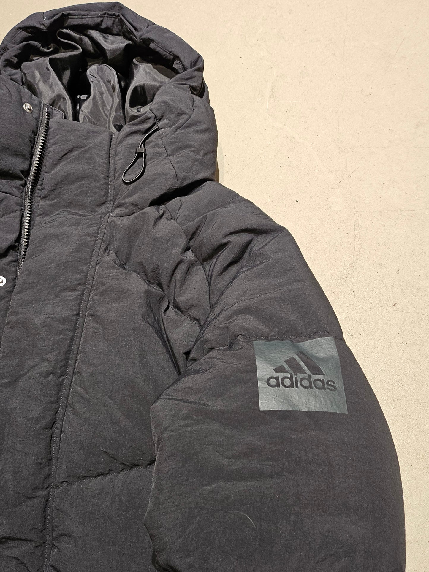 Adidas Long Puffer Jacket Black M