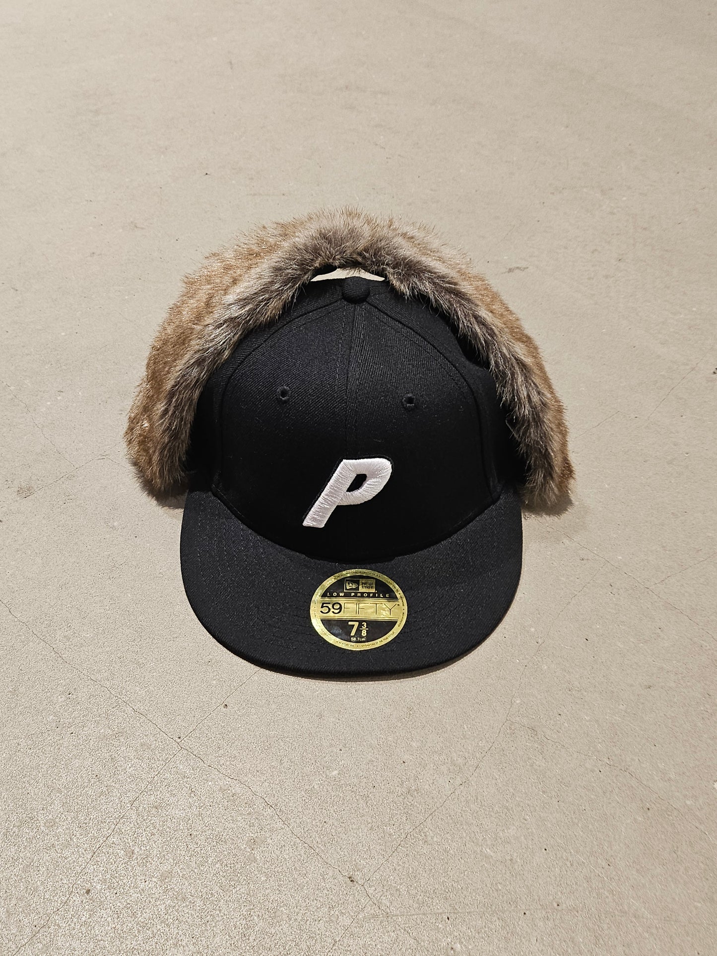 Palace x New Era Dogear LP 59Fifty Cap Black  7 3/8