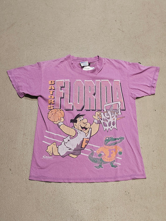 Vintage Florida Gaters Flinstones 1994 Tee Pink M