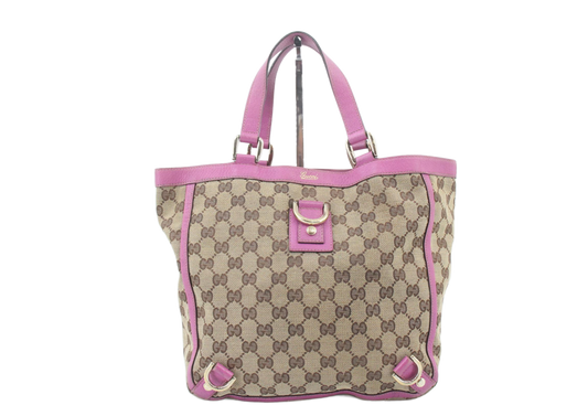 Gucci Abbey GG Canvas Tote bag Pink