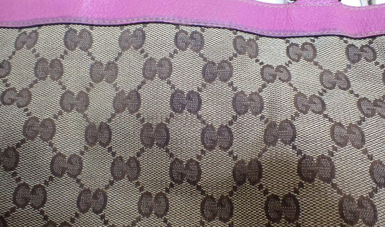 Gucci Abbey GG Canvas Tote bag Pink