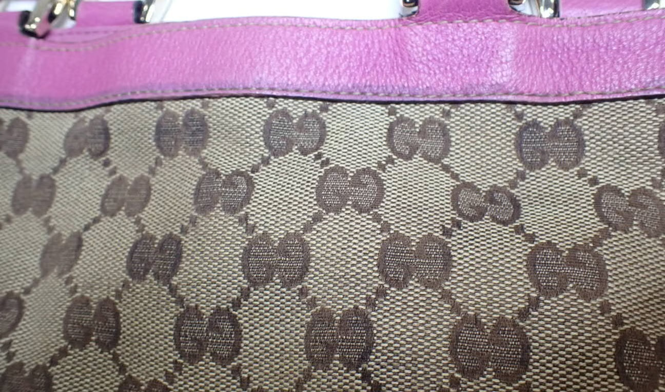 Gucci Abbey GG Canvas Tote bag Pink